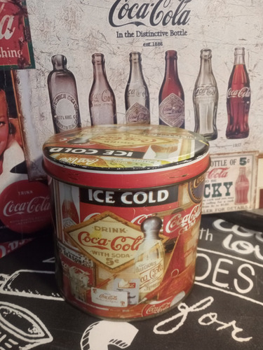 Lata Deco Vintage Coca & Cola Impecable Belgrano