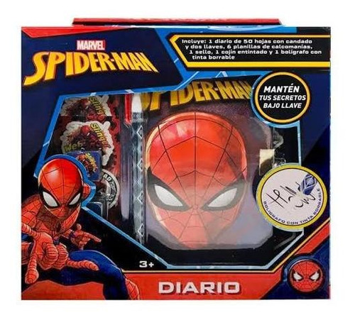 Diario De Spaiderman Hombre Araña Marvel Vengadores 