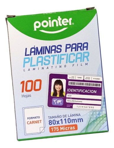 Laminas Para Plastificar Carnet 175mic