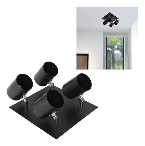 Kit De Iluminación Led De 4 Luces, Negro, 4 Vías