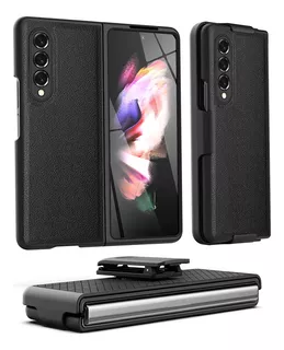 Funda Con Clip Para Samsung Galaxy Z Fold3 5g, Negro