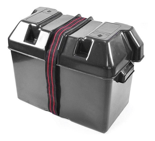 Caja Porta Bateria 75 Amp Plastica Strap Linga Lancha Auto