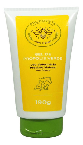 Gel Natural Propovets Própolis Verde Cães Gatos Equinos 190g