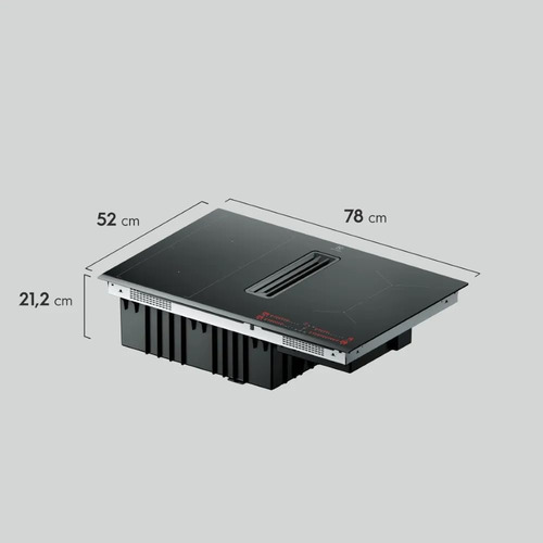 Cooktop Indução 2 Em 1 Coifa Integrada Electrolux Ie8ch 220v