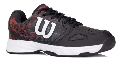 Tênis Wilson K Court Preto E Vermelho