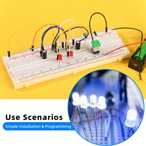 . Kit De Componente Electrónicos 830 Puntos Para Uno R3