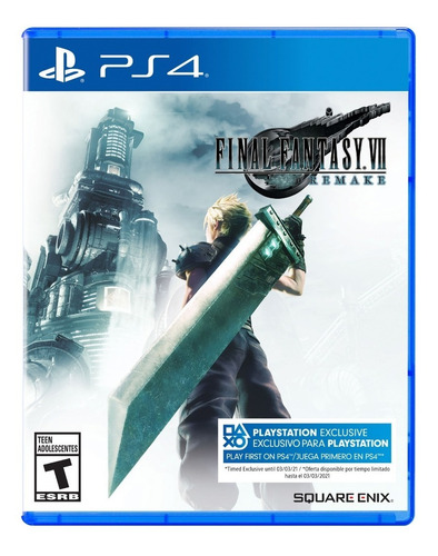 Final Fantasy Vii Remake - Ff7 Ps4 Formato Fisico Original