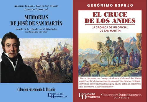 Imagen 1 de 3 de Combo Memorias De San Martín Y El Cruce De Los Andes