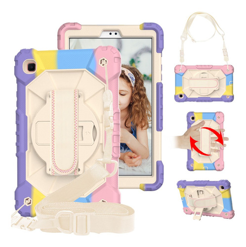 Funda Uso Rudo + Correa Samsung Galaxy Tab A7 Lite 8.7 T220