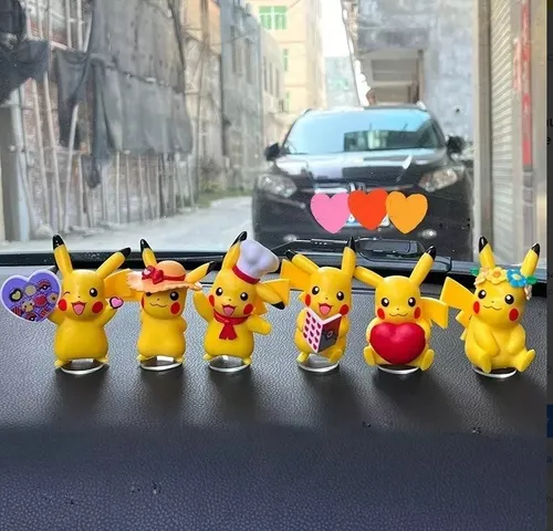 6 Figuras Pikachu Pokemon Colección Anime Atrápalos