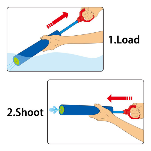 Pack De 6 Zapatillas De Superespuma Water Guns Shooter Fun-h