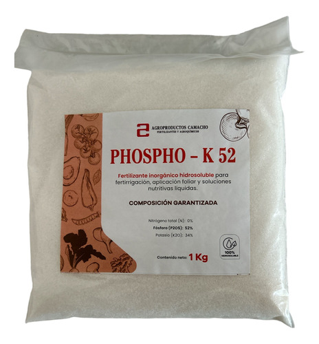 Fosfato Monopotásico 1 Kg Hidroponia, Jardin Y Frutales