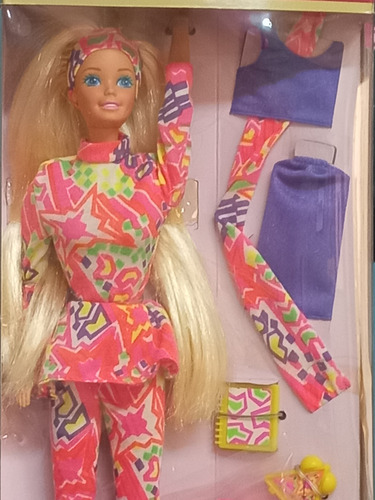 Imagem 1 de 7 de Barbie Cute 'n Cool 1991 Neon Ginastica Antiga 80 90