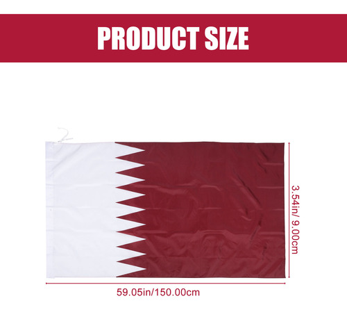 Bandera Nacional De Poliéster Con Bandera De Qatar Para CoLG