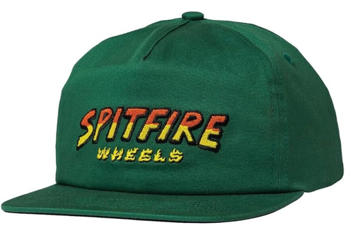 Patineta Ruedas Sombrero Hellhounds Script El Snapback Verde