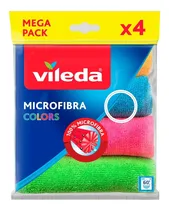 Comprar Vileda Colors Paños Pack X 4 Microfibra Multiuso Limpieza