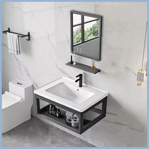 Lavabo De Marmol Espejo Baño Mini Lavabo Moderno Con Espejo