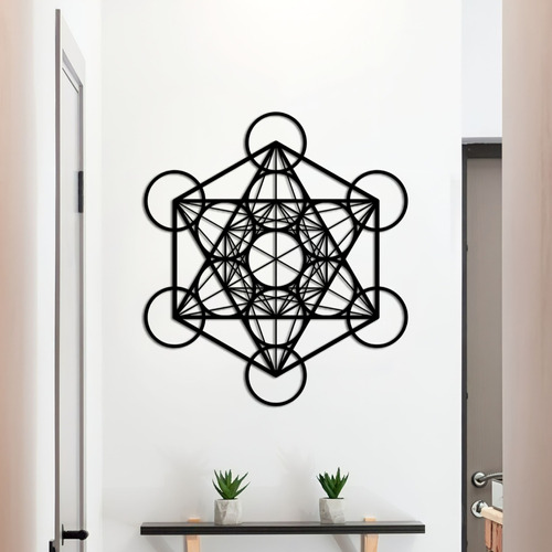 Cubo De Metatrón Geometría Sagrada | Arte Hogar | Madera 6mm