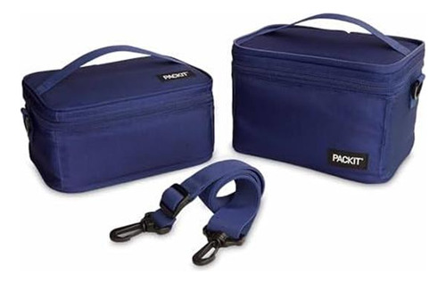 Packit Mod 3-en-1 Lunch Box, Verdadero Azul, Sistema De Y De