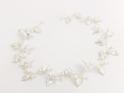 Tocado De Novia Oro, Plata, Boho, Romantico Color Plateado
