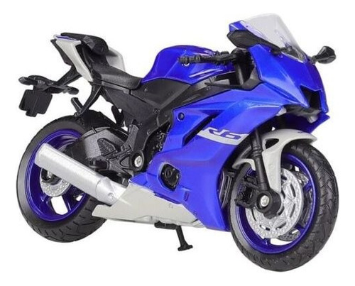 Motocicleta Welly 1/18 2020 Yamaha Yzf-r6 Azul Modelo [u]