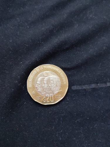 Moneda $20 Bicentenario De La Independencia Nacional 