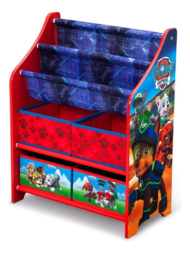 Juguetero Librero Organizador Infantil Paw Patrol