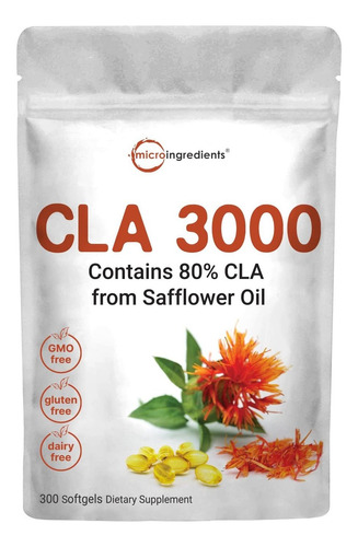 Micro Ingredients Cla Supplements Mg Por Porción | 300 Cá.