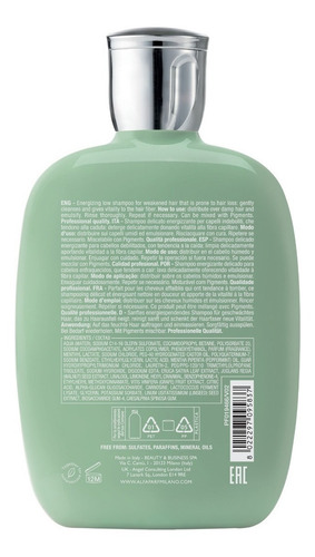 Imagen 3 de 5 de Alfaparf Semi Di Lino Shampoo Energizante Pelo Débil X 250ml