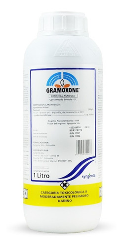 Imagen 1 de 1 de Gramoxone Herbicida De Uso Agricola X 1 Litro