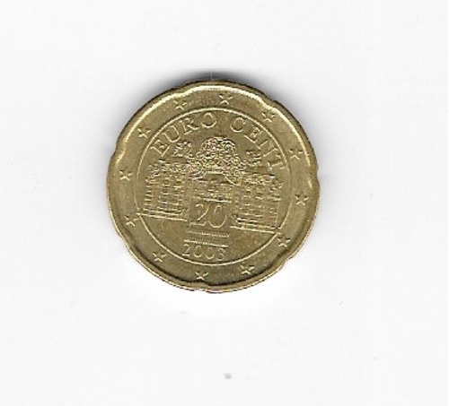 Ltc439. Coleccionable 20 Centavos Euro De Austria De 2003.