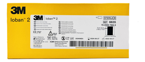 3m Ioban 2 Campo De Incisión 10x20cm, 10 Piezas, No Cfdi