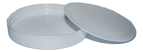 50 Frasco Tarro Pomadero 250 Ml O Gr Blanco Tapa Liner
