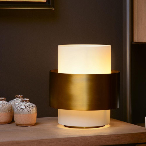 Lampara De Mesa Firmin Dorado 1xe27
