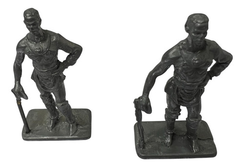 Soldado Plomo Muñeco Señor Baston Pelado Traje Romano X2 (Usado)