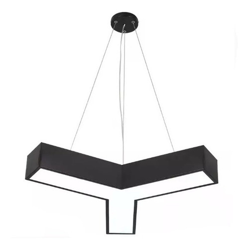 Lampara Oficina Colgante Led En Forma De Y 72w Minimalista