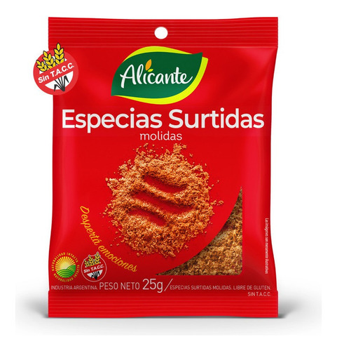 Alicante Especias Surtidas Molidas Doypack X 25 Gr