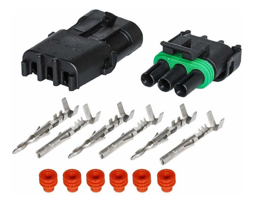 Hifrom Conector Impermeable 3 Pin 0.059 In Serie Rapido