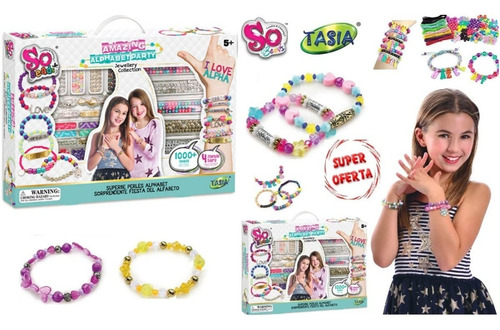 Imagen 2 de 7 de Kit Para Crear Pulseras Joyas Set Bisutería Niñas