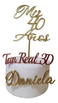 Comprar Combo Cake Topper  Frontal  Y Cake Topper Personalizado 