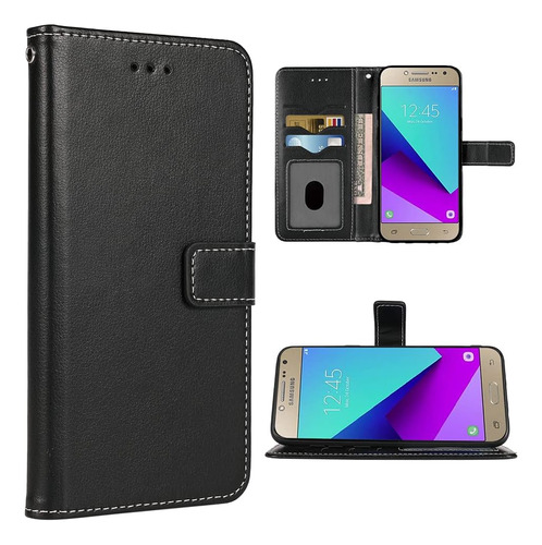 Funda Para Samsung Galaxy Grand Prime J2 - Negra + Tarjet...