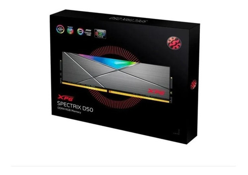Imagem 2 de 5 de Memoria Ram 16gb Rgb Ddr4 3000mhz Adata Xpg Spectrix D50
