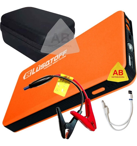 Arrancador Auto Moto Power Bank Celular Cargador Lusqtoff