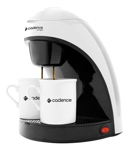 Cafeteira Cadence Single Colors CAF11 semi automática branca de filtro 110V