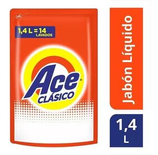 Ace Clásico Jabón Líquido Pouch X 1,4 Litros