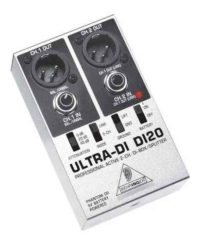 comprar Direct Box Di 20 Ativo 2 Canais Di20 Behringer +nf+garantia - Com Nota Fiscal E Garantia De 2 Anos Proshows!