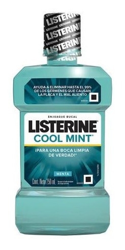 Enjuangue Bucal Listerine Cool Mint 250 Ml