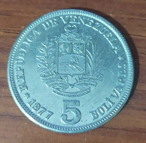 Moneda Bolivar Venezuela - Año 1977 - Fuerte