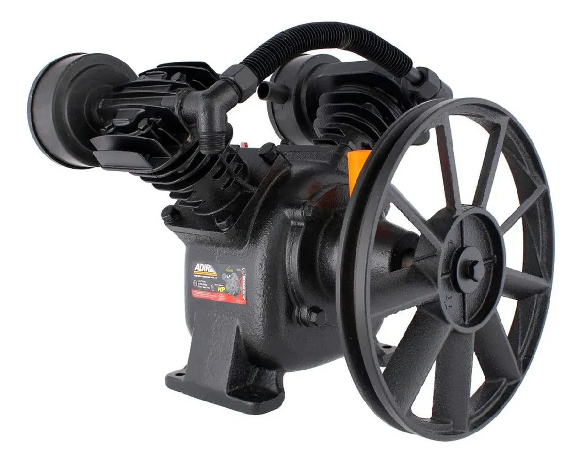 Cabezal Para Compresor 2hp 120 Psi 198.17 L/min 2 Cilindros De Alto Rendimiento Funcionamiento De Doble Pistón Adir 12610