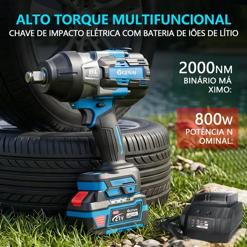 Chave De Impacto 3/4 Iigenai Para Caminhão 2000 N.m Forte